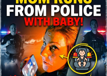 Mom Runs From Police with Her Baby in The Car