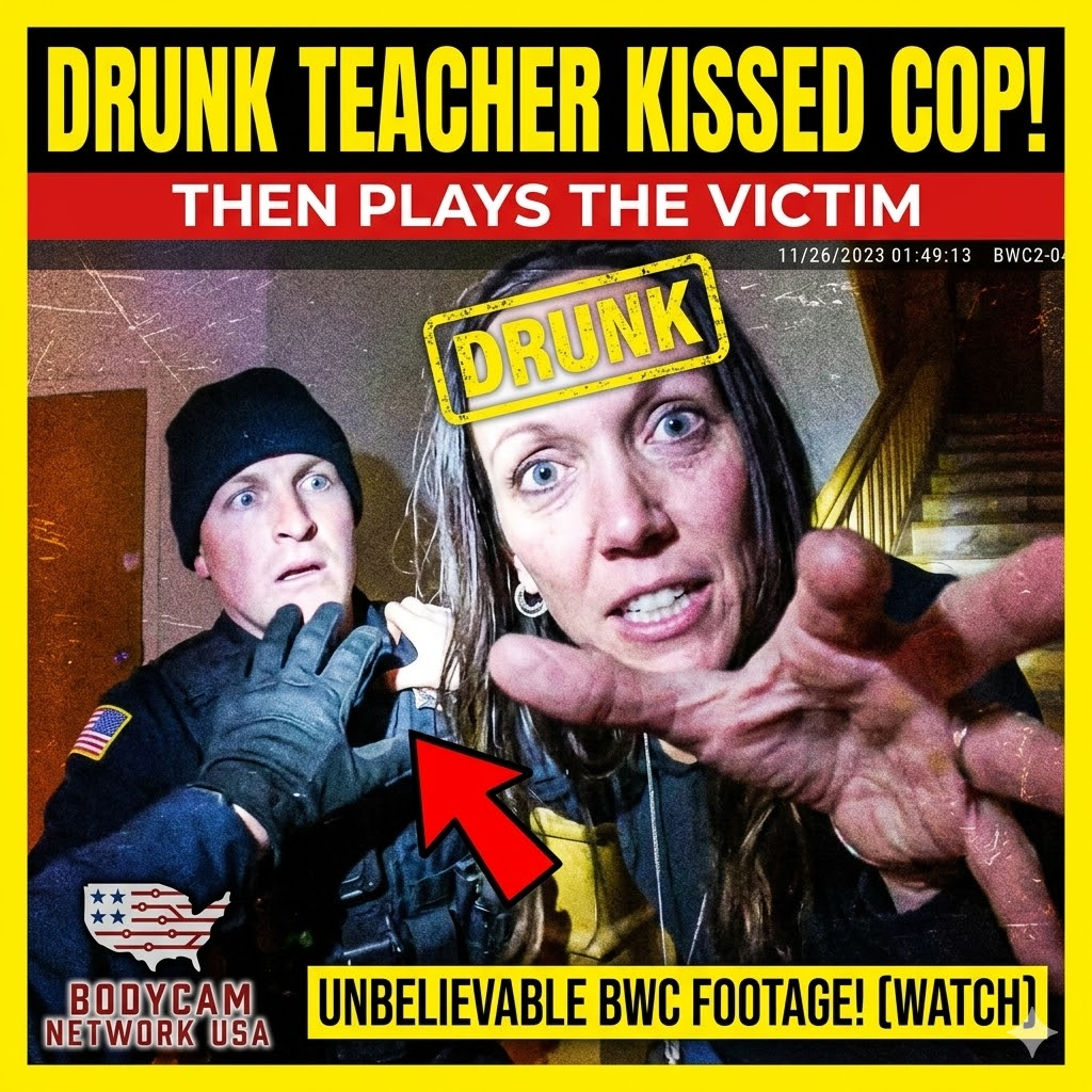 Drunk Teacher Tries to Kiss Cop Then Plays the Victim