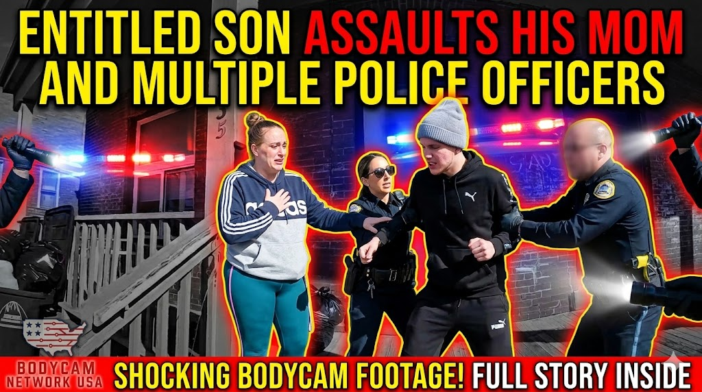 Entitled Son Assaults His Mom and Multiple Police Officers