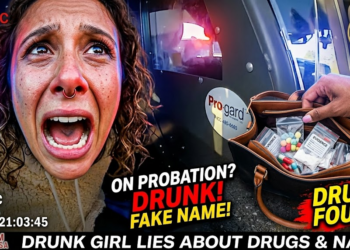 Drunk Girl on Probation lies About Her Name and Drugs in her Purse