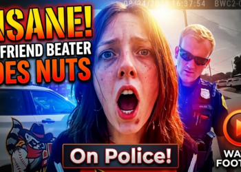 Insane Boyfriend Beater Goes Nuts on Police After Being Arrested