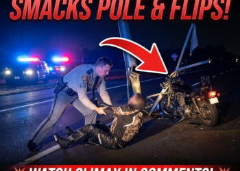 Almost fatal motorcycle pursuit ends in tragedy for this rider | rider smacks pole #police #pursuit