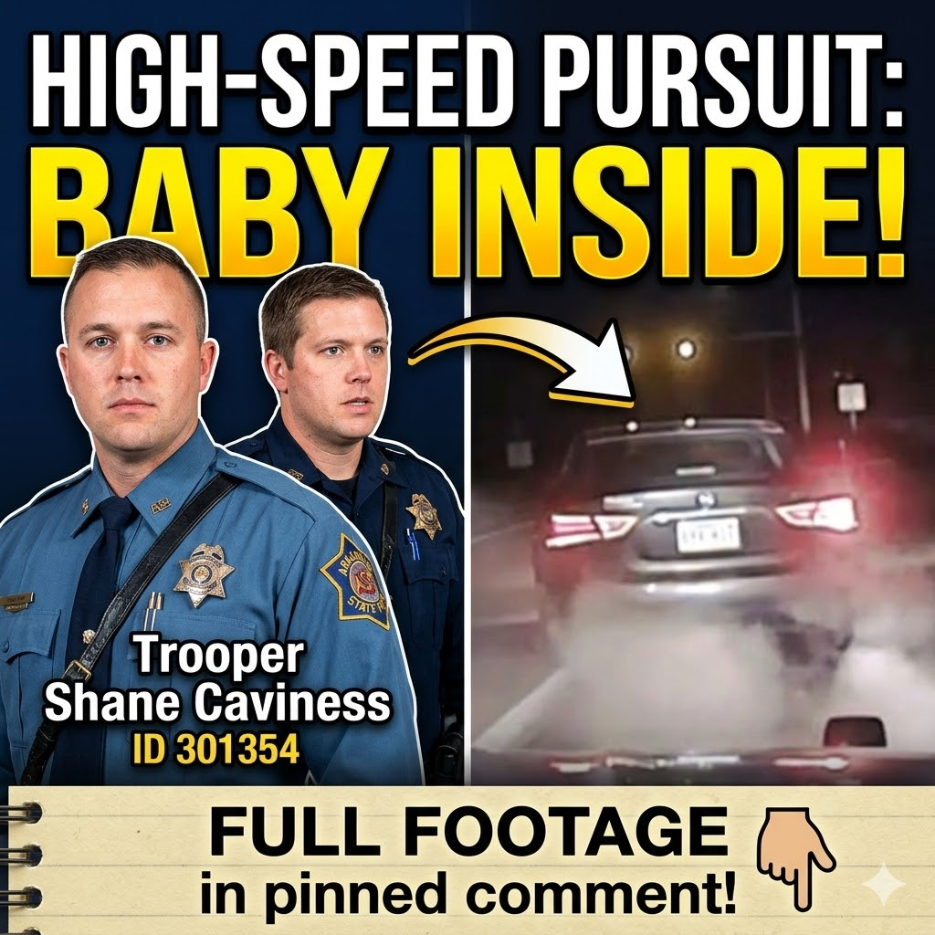 Female takes off from trooper with baby inside car | Trooper and suspect both wreck #policepursuit