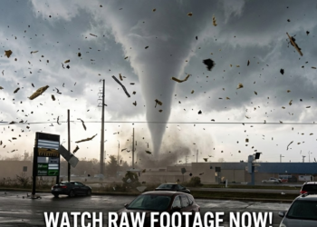 Video shows damaged Fed-Ex building after tornado tears roof off