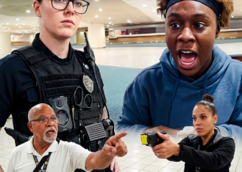 Airport Squatter Screams At Police And Gets Dragged Out