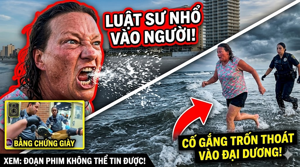 Lawyer Spits On Child, Then Tries To “Escape” Into The Ocean