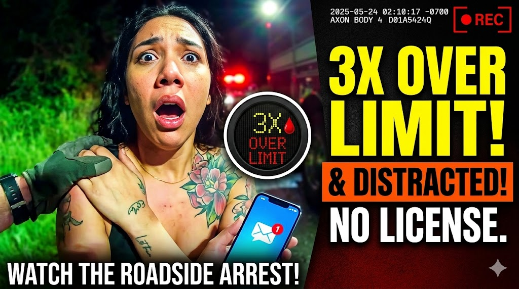 Unlicensed, 3x Over Limit & Distracted Driving
